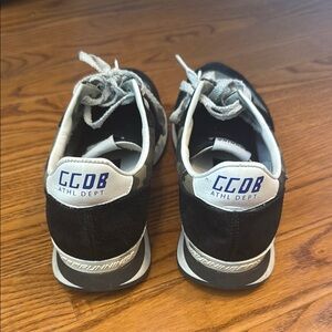 Golden Goose Black and White Sneakers Classic Design